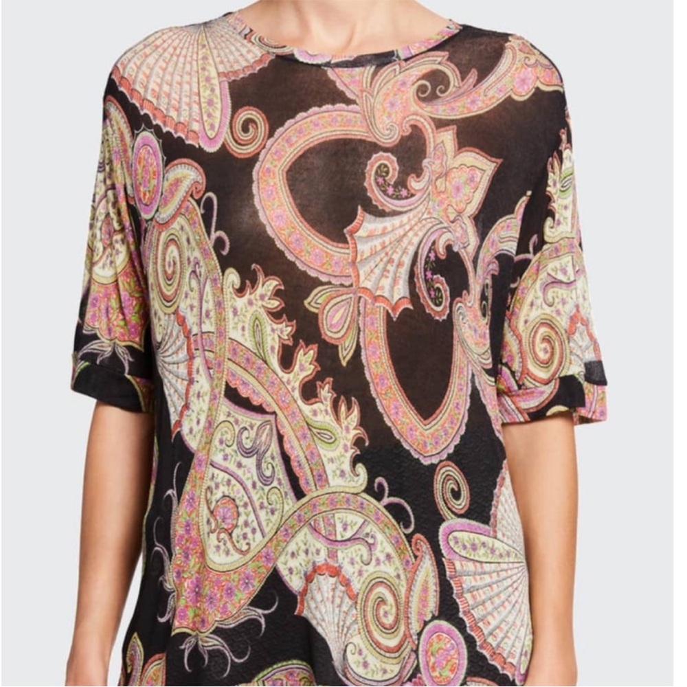 Entro 48 Italian Paisley Tunic Top
